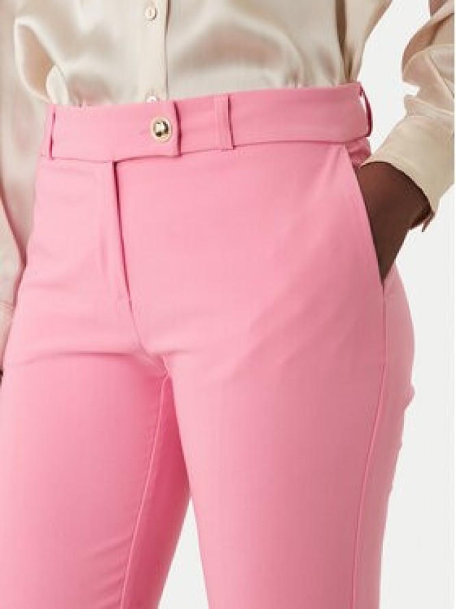 Rinascimento Spodnie materiałowe CFC0128638003 Różowy Slim Fit