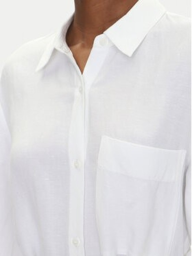 Tommy Hilfiger Sukienka koszulowa WW0WW45939 Biały Loose Fit