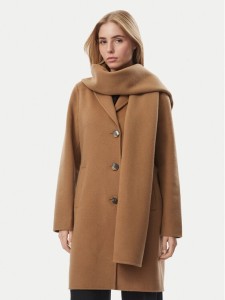 MICHAEL Michael Kors Płaszcz wełniany 77A7146M22 Brązowy jasny Regular Fit