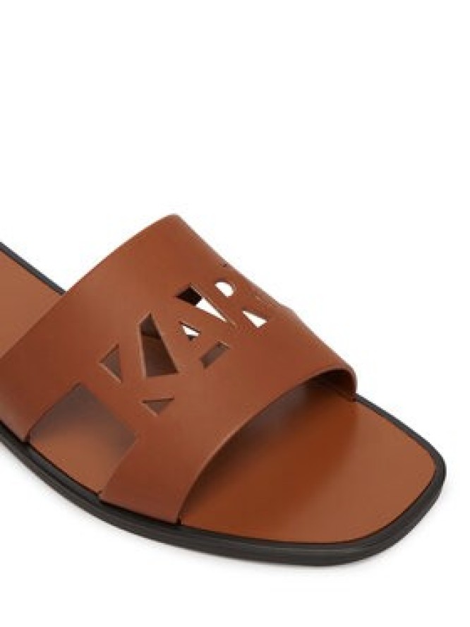 KARL LAGERFELD Klapki Skoot III KL80405C Brązowy