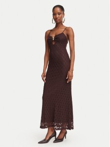Bardot Sukienka koktajlowa Karla 60457DB Brązowy ciemny Slim Fit