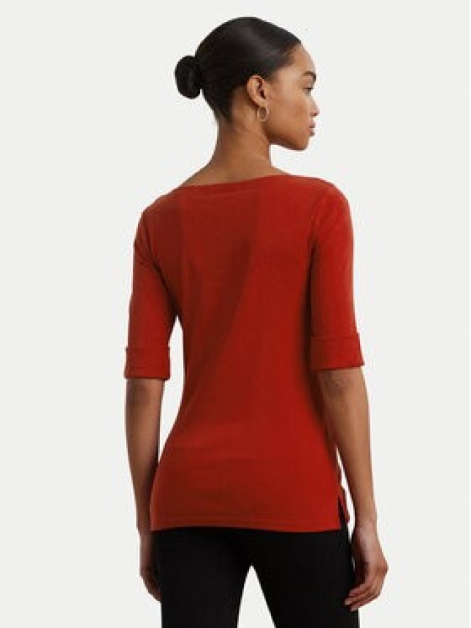 LAUREN RALPH LAUREN Bluzka 200654963193 Czerwony Slim Fit