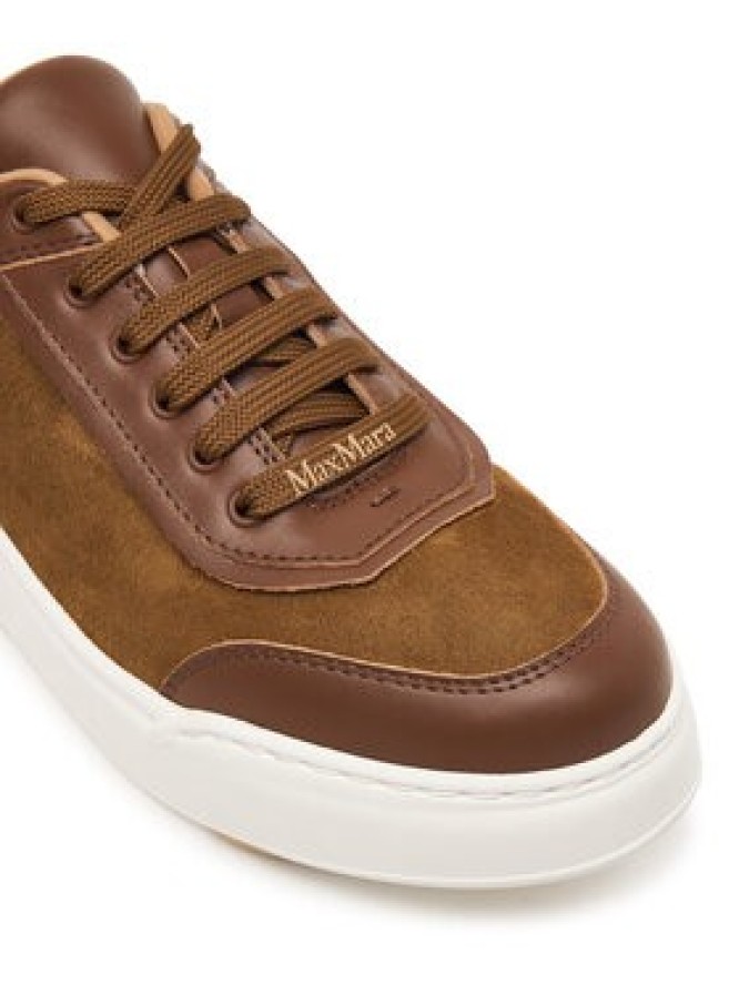 Max Mara Sneakersy Isuede 2624766031 Beżowy