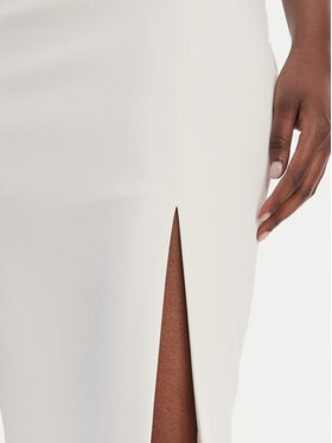 Elisabetta Franchi Spódnica ołówkowa GO-147-61E2-V320 Biały Regular Fit
