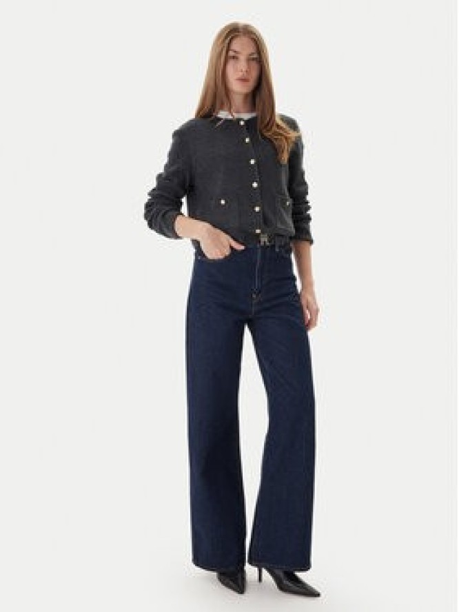 Tommy Hilfiger Kardigan WW0WW46441 Szary Regular Fit