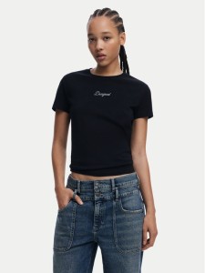 Desigual T-Shirt 25SWTK15 Czarny Regular Fit