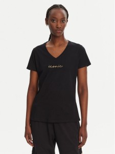 Liu Jo Sport T-Shirt TA5179 J6040 Czarny Regular Fit