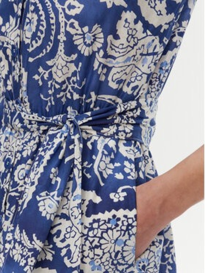 Luisa Spagnoli Sukienka koszulowa Pandoro 542129 Niebieski Regular Fit