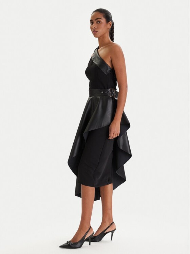 KARL LAGERFELD Sukienka koktajlowa B1W13002 Czarny Slim Fit