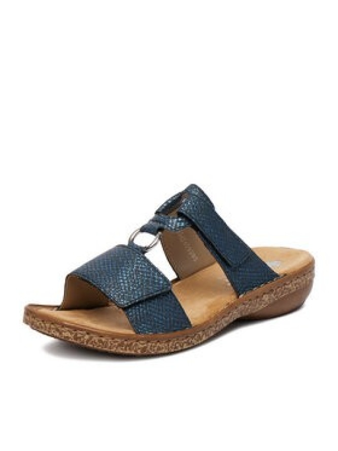 Rieker Klapki CEO-628P9-14 Granatowy