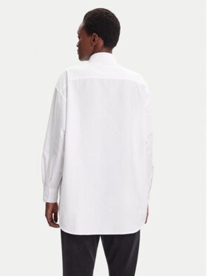Tommy Jeans Koszula Badge DW0DW20988 Biały Oversize