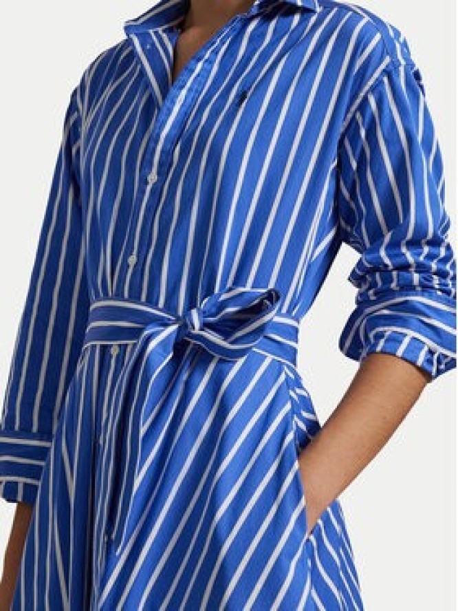 Polo Ralph Lauren Sukienka koszulowa 211891428004 Niebieski Regular Fit