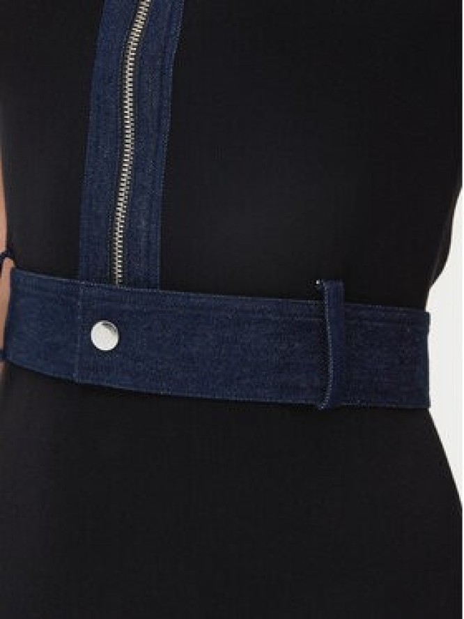 Morgan Sukienka dzianinowa 251-RMJEAN Czarny Slim Fit