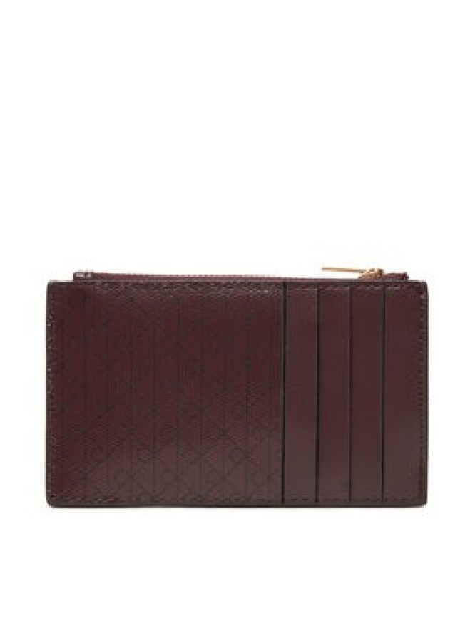 Calvin Klein Portfel Emblem Aop Top Zip Cardcase LV04F1084G Brązowy