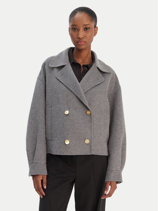 Tommy Hilfiger Kurtka przejściowa WW0WW47759 Szary Relaxed Fit