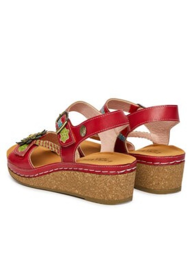 Laura Vita Sandały Facscineo 09 Czerwony