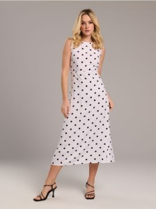 Sukienka w groszki - wielobarwny