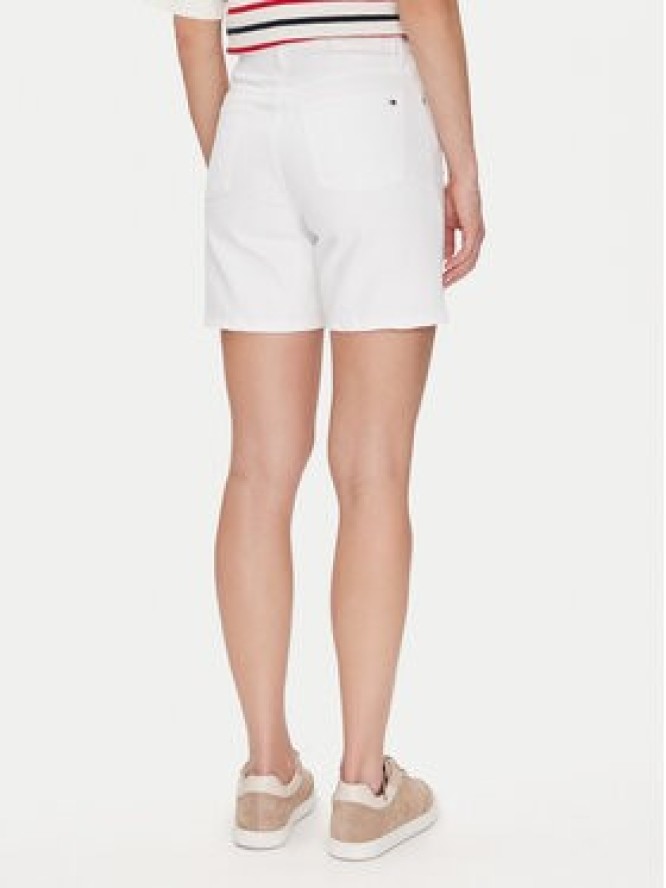 Tommy Hilfiger Szorty jeansowe Dnm Straight Short Rw White WW0WW45924 Biały Regular Fit