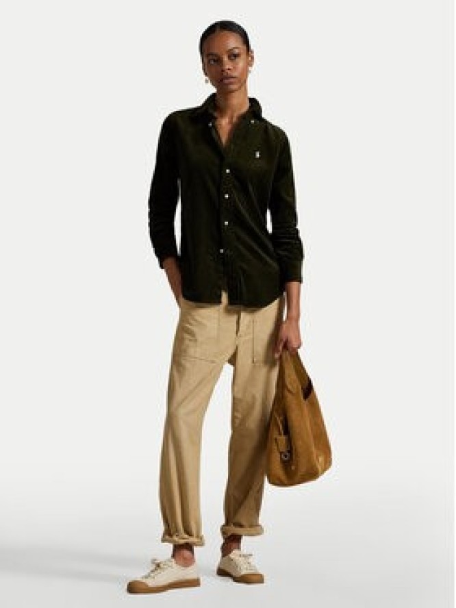 Polo Ralph Lauren Koszula 211971526001 Zielony Slim Fit