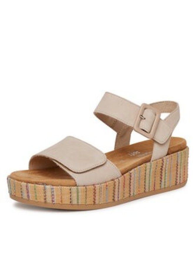 Remonte Sandały D1N54-60 Beżowy