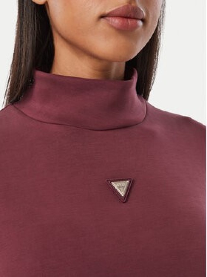 Guess Bluza V4YQ05 KCAY2 Bordowy Regular Fit