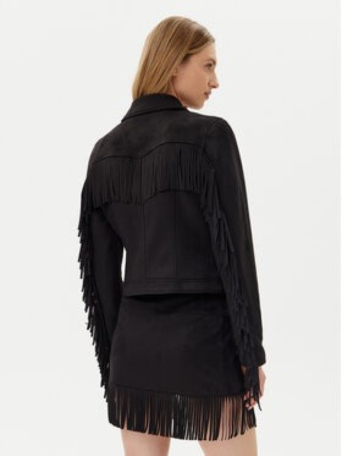 Noisy May Kurtka z imitacji skóry Abby 27033110 Czarny Regular Fit