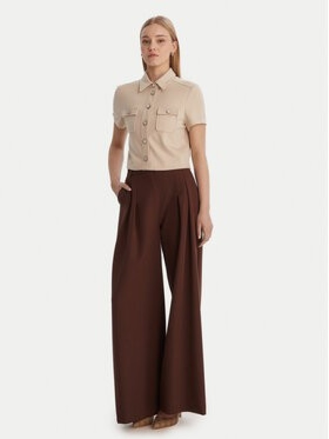 Guess Koszula W6RH83 KCMU2 Beżowy Regular Fit