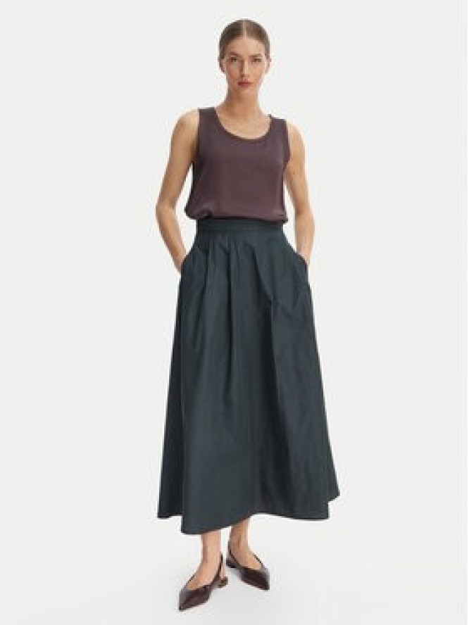 Marella Spódnica trapezowa Eburnea 2615101032 Zielony Regular Fit