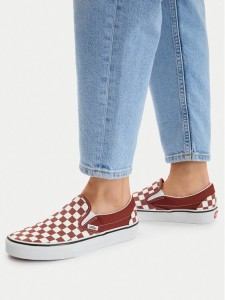 Vans Tenisówki Classic Slip-On VN000DAHFSB1 Bordowy