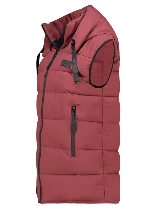 Geographical Norway Kamizelka pikowana "Dolbar" w kolorze bordowym rozmiar: S