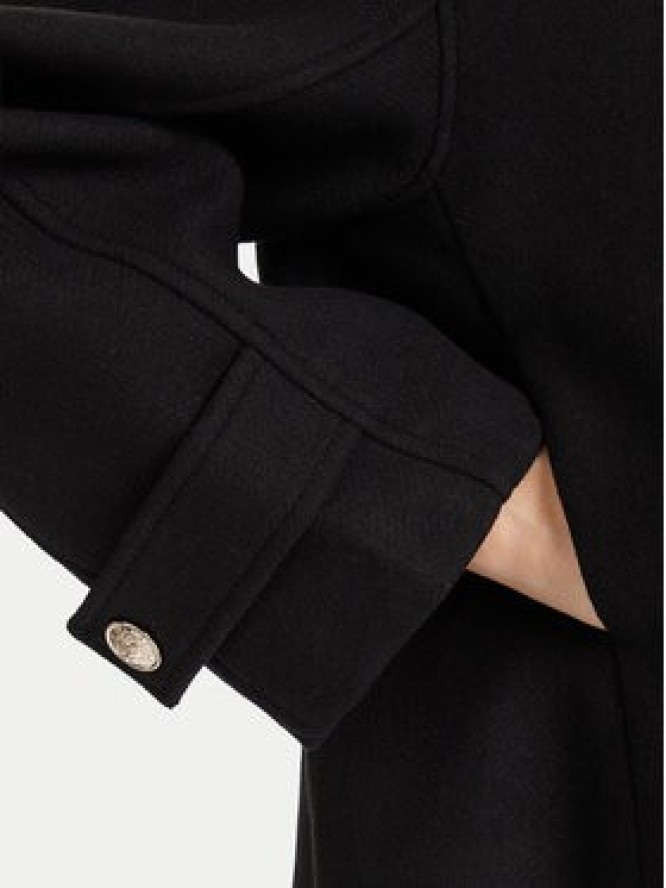 Morgan Płaszcz wełniany 252-GSTAM Czarny Regular Fit