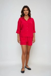 Bawełniane szorty czerwone