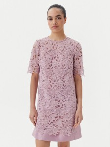 Luisa Spagnoli Sukienka koktajlowa Pendice 541767 Fioletowy Regular Fit