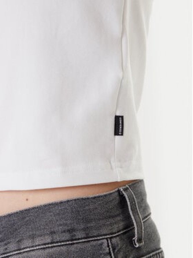 Converse T-Shirt 10027252-A01 Biały Slim Fit