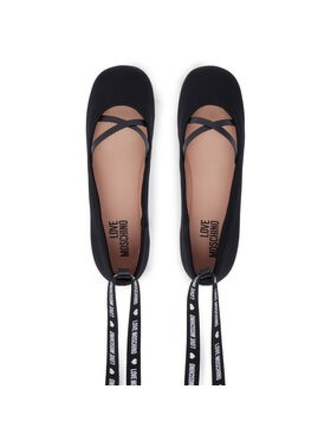 LOVE MOSCHINO Baleriny JA11141G1PIM0000 Czarny