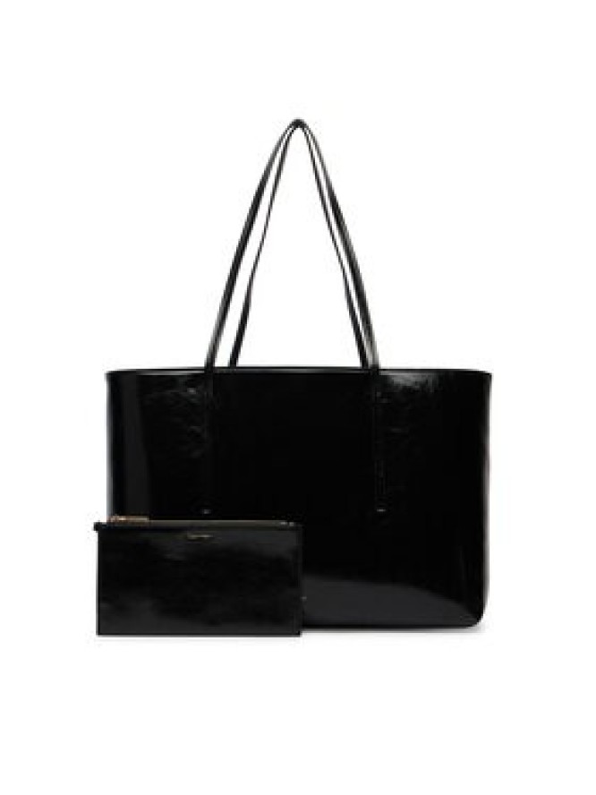Calvin Klein Torebka Foil Logo Glossy LV04F3537G Czarny