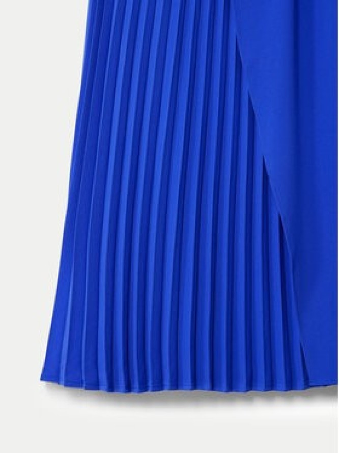 Desigual Spódnica plisowana Xining 24WWFW25 Niebieski Regular Fit