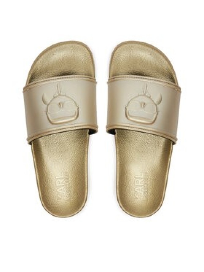 KARL LAGERFELD Klapki Kondominium KL88819 Złoty