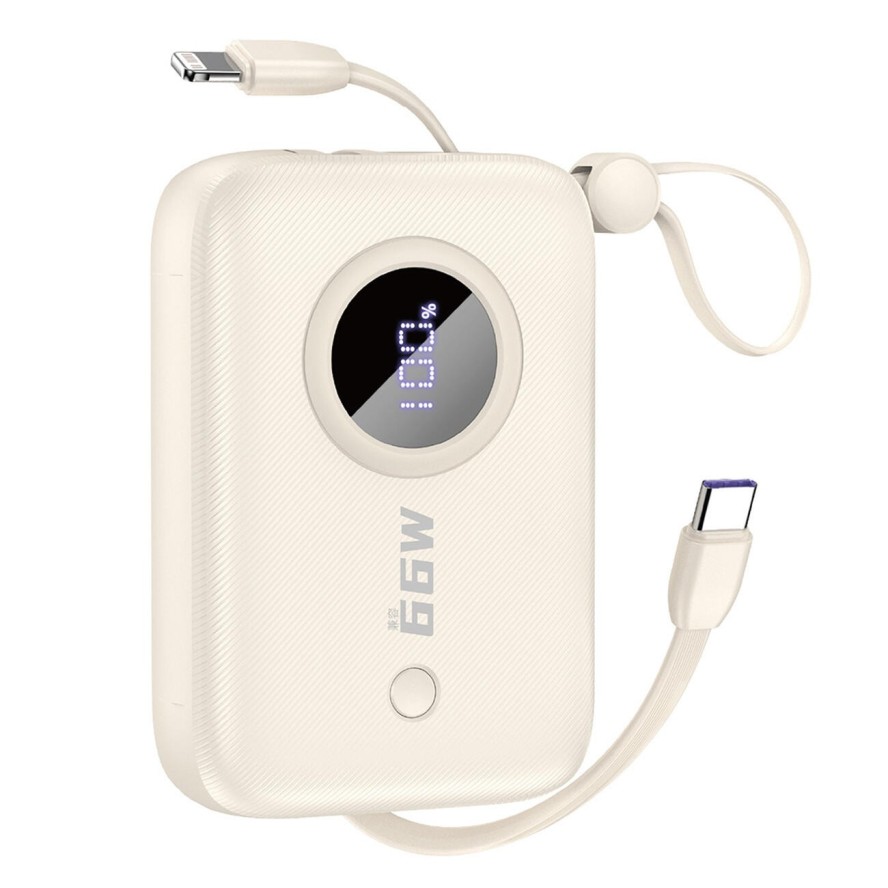 Powerbank Dudao k14 10000mAh z kablami usb-c / lightning