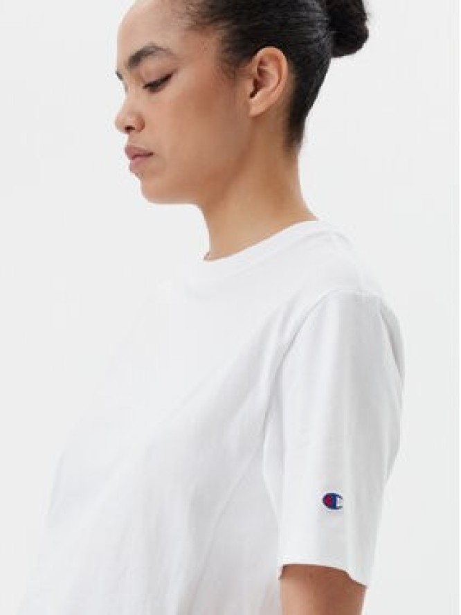 Champion T-Shirt 117874 Biały Regular Fit