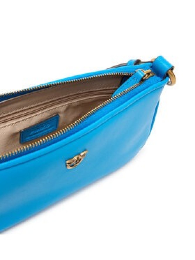 PINKO Torebka Half Moon Baguette Mini AI 25-26 PLTT 105069 A0QO Niebieski
