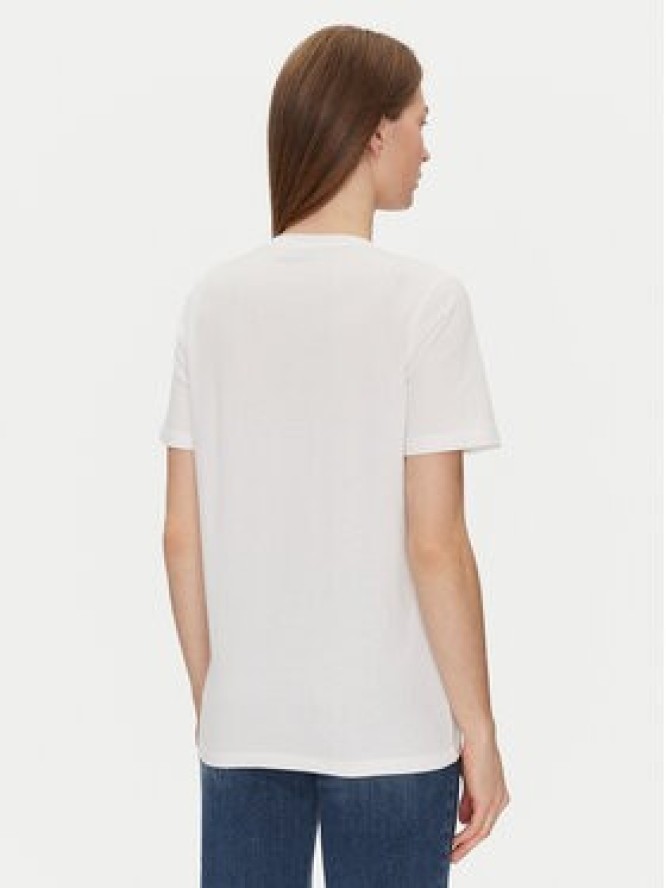 Elisabetta Franchi T-Shirt MA-002-51E2-V200 Biały Regular Fit