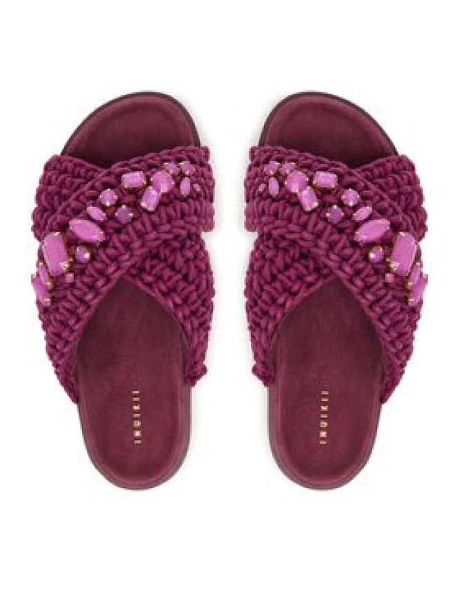 Inuikii Klapki Woven Stones 1004.003.0073 Bordowy