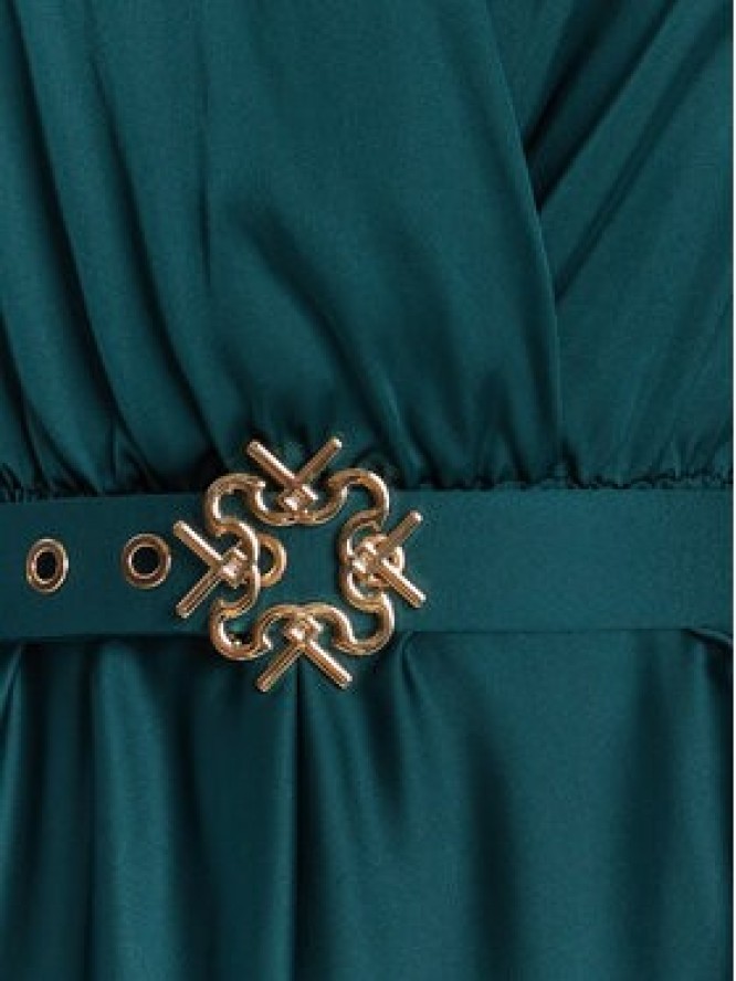 Rinascimento Sukienka koktajlowa CFC0125426003 Zielony Regular Fit