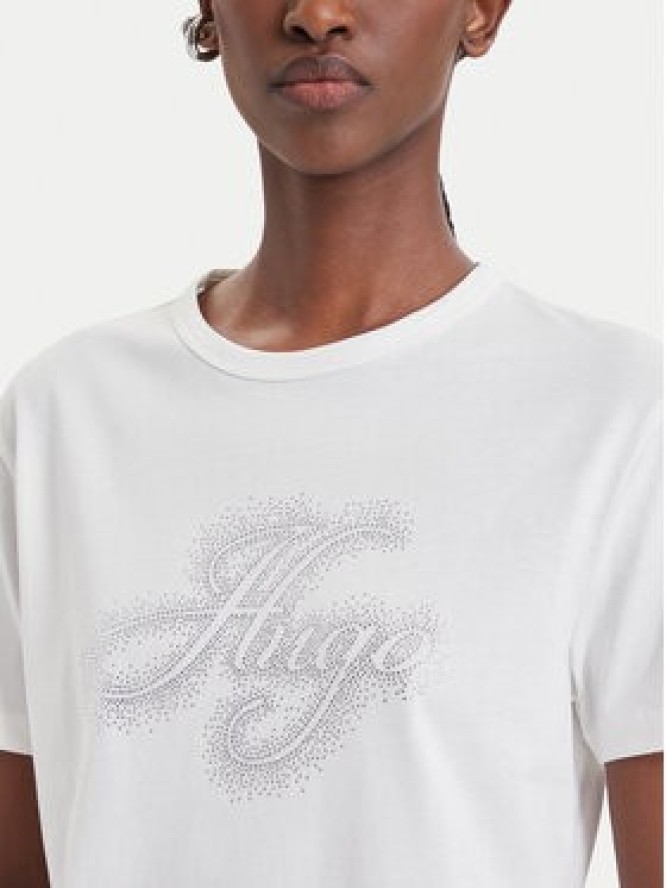 HUGO T-Shirt 50570932 Biały Regular Fit