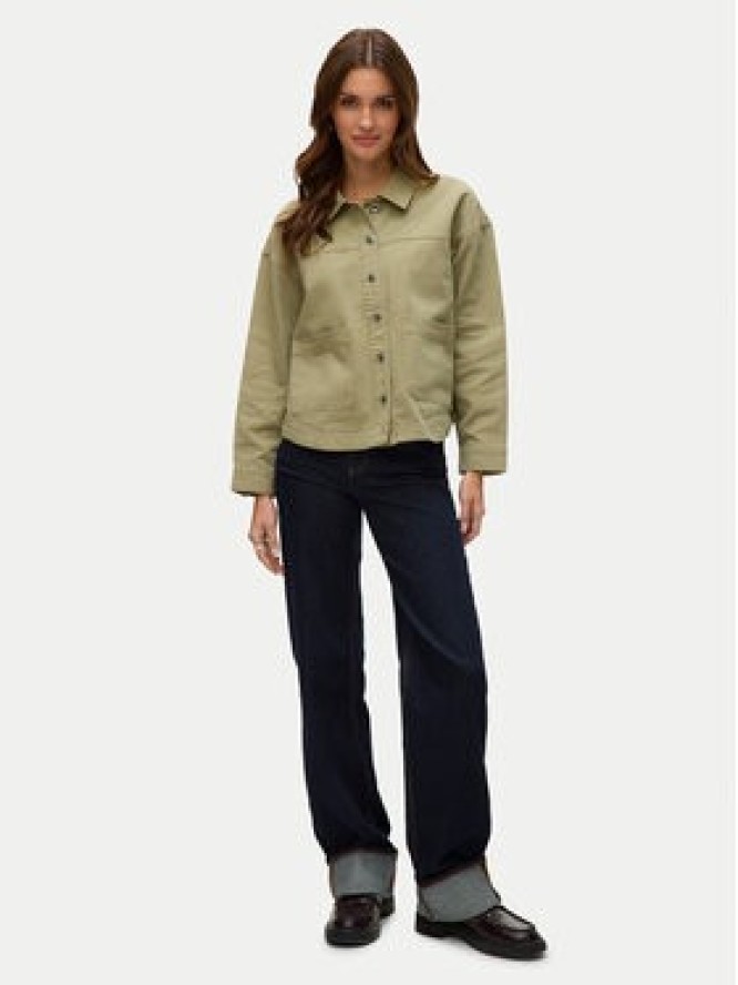 Vero Moda Koszula jeansowa Jamie 10331693 Zielony Relaxed Fit