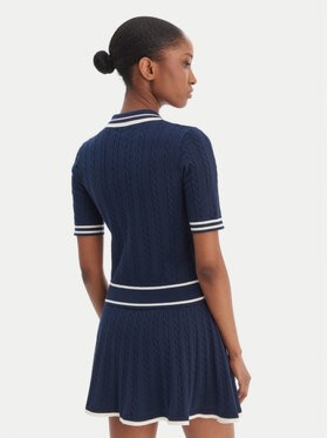 Guess Sweter V6RR02 Z4652 Granatowy Regular Fit