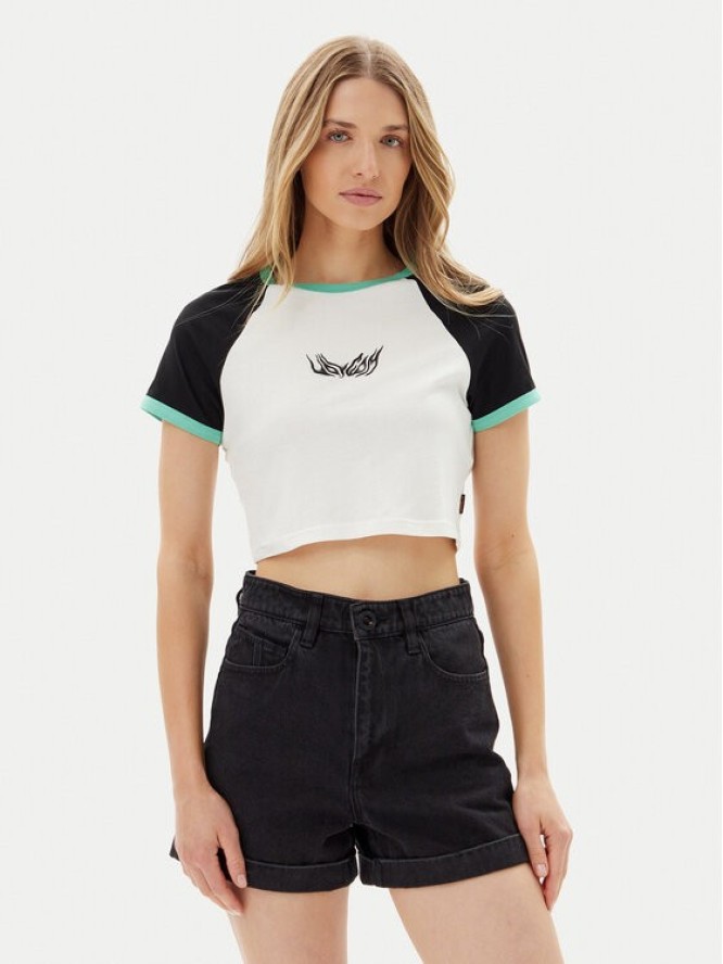 Volcom T-Shirt Alix 2 B3512506 Biały Slim Fit