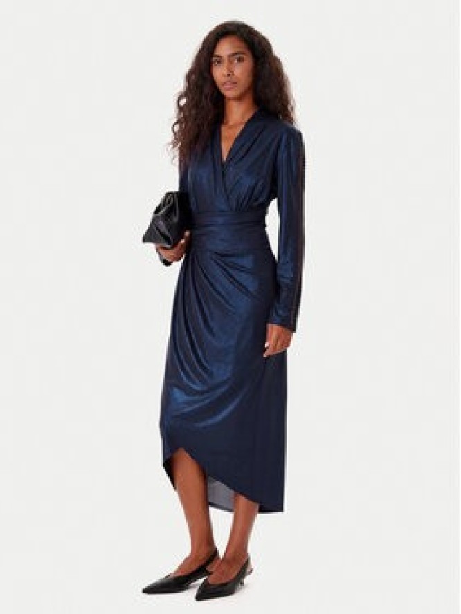 Joseph Ribkoff Sukienka koktajlowa 253742 Granatowy Slim Fit