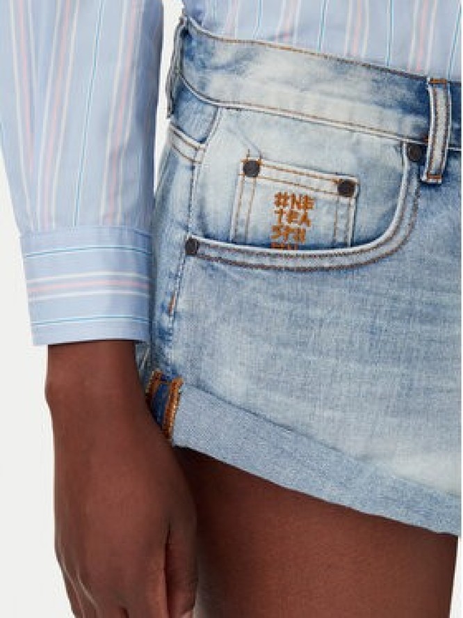 One Teaspoon Szorty jeansowe Bandits 26785 Niebieski Regular Fit